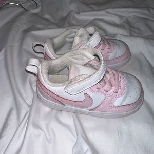 Pink/White Nike Girl Sneakers 7c
